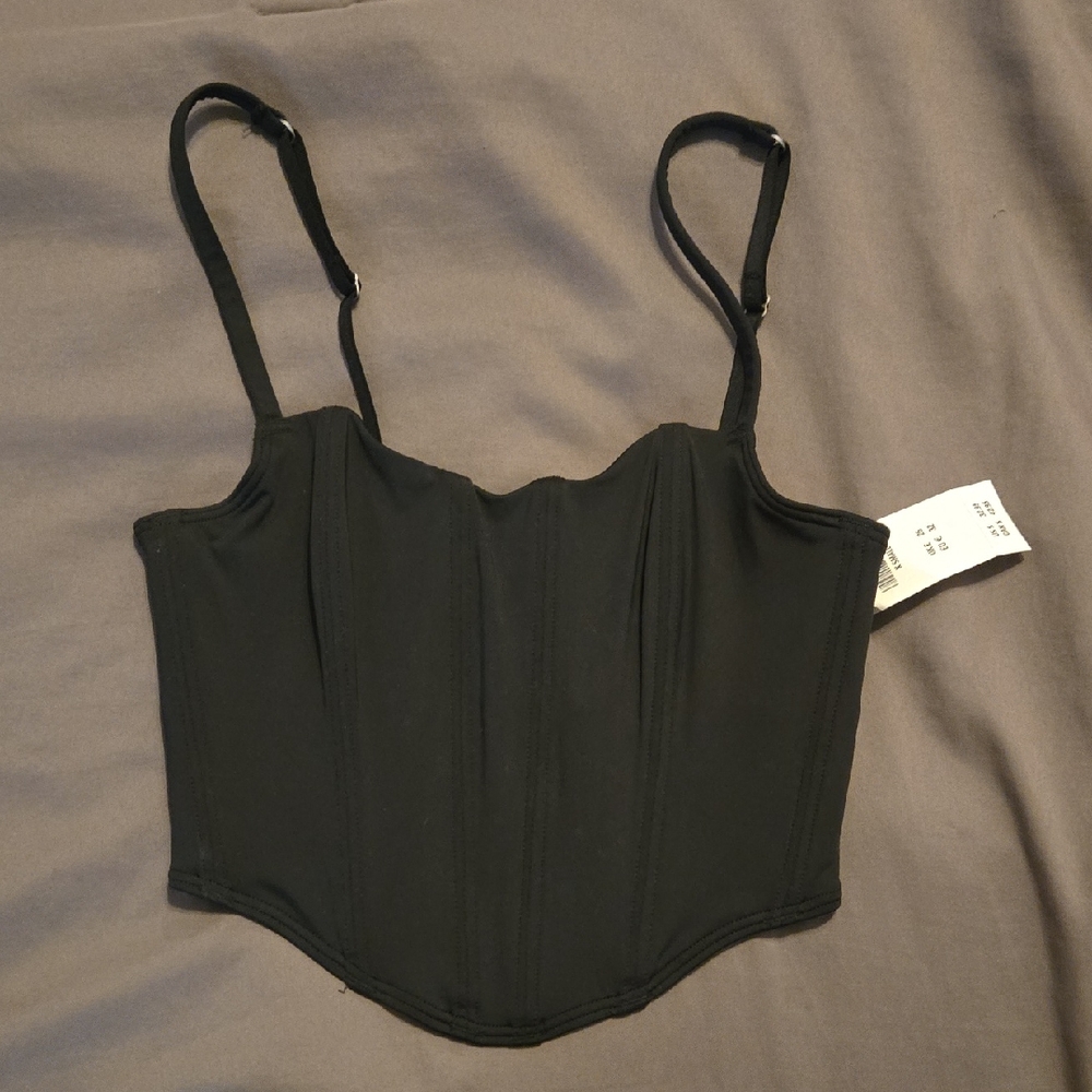 Gilly Hicks Black Corset Top